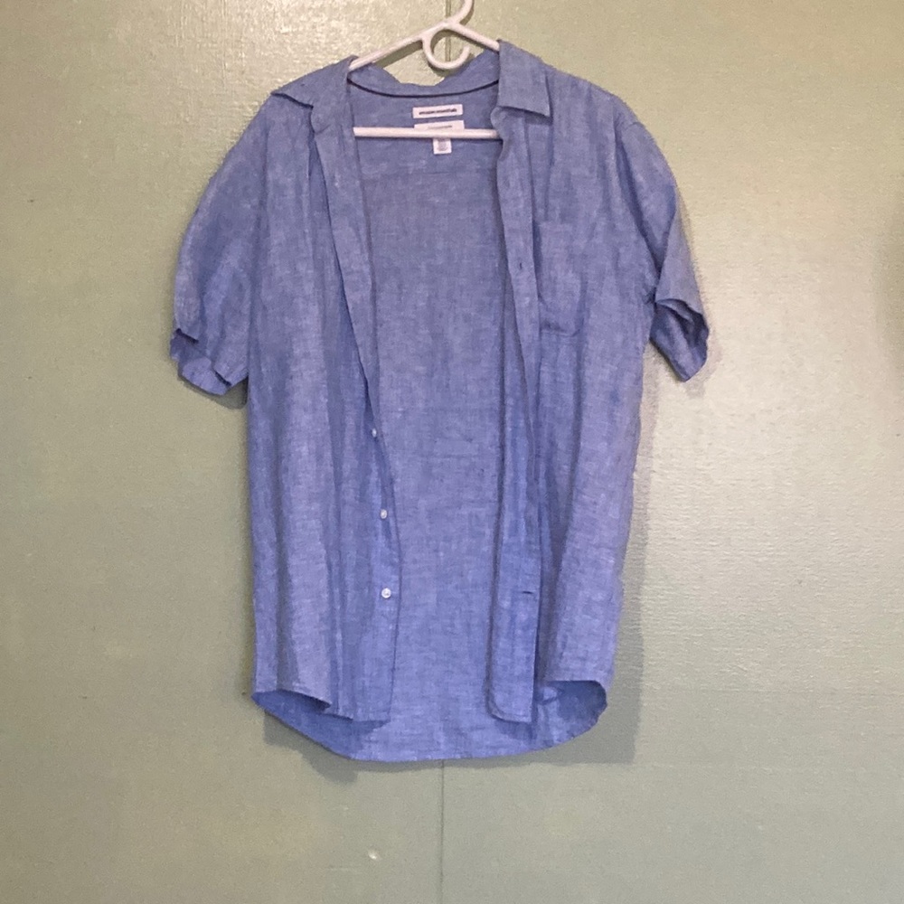 Light blue button up shirt